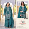 Sr 2082 A to D By Shree Currnchy Silk Wholesale Pakistani Sharara Suit In India